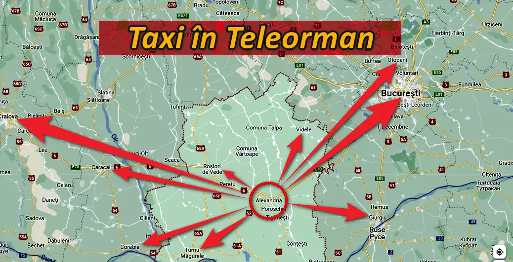 taxi ieftin alexandria teleorman